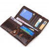 CANPELLINI Лакований жіночий гаманець коричневого кольору з натуральної шкіри з тисненням під змію  (2421711) - зображення 3
