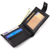CANPELLINI Лакове чоловіче портмоне чорного кольору з натуральної шкіри з тисненням  (2421748) - зображення 4