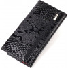CANPELLINI Лакований жіночий гаманець із натуральної шкіри чорно-червоного кольору під рептилію  (2421826) - зображення 2