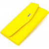 CANPELLINI Жовтий жіночий гаманець із натуральної шкіри флотар із клапаном  (2421697) - зображення 1