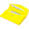 CANPELLINI Жовтий жіночий гаманець із натуральної шкіри флотар із клапаном  (2421697) - зображення 3