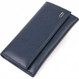 CANPELLINI Синій жіночий гаманець великого розміру з натуральної шкіри  (2421849)