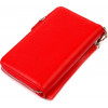 CANPELLINI Червоний жіночий гаманець-клатч із фактурної шкіри на блискавці  (2421619) - зображення 2
