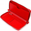 CANPELLINI Червоний жіночий гаманець-клатч із фактурної шкіри на блискавці  (2421619) - зображення 3