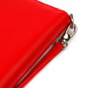 CANPELLINI Червоний жіночий гаманець-клатч із фактурної шкіри на блискавці  (2421619) - зображення 5