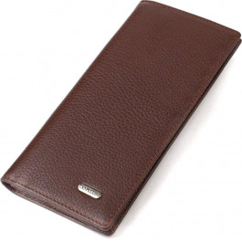 CANPELLINI Чоловічий гаманець вертикальний з натуральної шкіри коричневого кольору без застібки  (2421904)