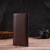 CANPELLINI Чоловічий гаманець вертикальний з натуральної шкіри коричневого кольору без застібки  (2421904) - зображення 6