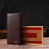 CANPELLINI Чоловічий гаманець вертикальний з натуральної шкіри коричневого кольору без застібки  (2421904) - зображення 7