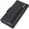 CANPELLINI Універсальний великий гаманець із натуральної шкіри чорного кольору з тисненням  (2421836) - зображення 2