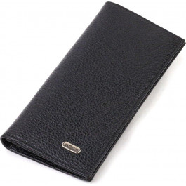 CANPELLINI Чоловічий вертикальний гаманець чорного кольору із натуральної шкіри флотар  (2421898)
