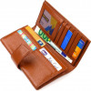 CANPELLINI Практичний вертикальний чоловічий гаманець із натуральної шкіри флотар коричневого кольору  (2421845 - зображення 5