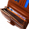 CANPELLINI Практичний вертикальний чоловічий гаманець із натуральної шкіри флотар коричневого кольору  (2421845 - зображення 6
