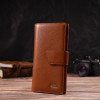 CANPELLINI Практичний вертикальний чоловічий гаманець із натуральної шкіри флотар коричневого кольору  (2421845 - зображення 7