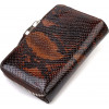 CANPELLINI Різнобарвний жіночий гаманець середнього розміру з натуральної шкіри з тисненням під змію  (2421714) - зображення 2