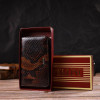 CANPELLINI Різнобарвний жіночий гаманець середнього розміру з натуральної шкіри з тисненням під змію  (2421714) - зображення 8