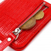 CANPELLINI Червоний жіночий гаманець невеликого розміру з натуральної шкіри під рептилію  (2421800) - зображення 5