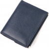 CANPELLINI Синій жіночий гаманець середнього розміру із фактурної шкіри з монетницею  (2421813) - зображення 2