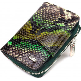 CANPELLINI Маленький жіночий гаманець натуральної шкіри з тисненням під змію  (2421732)