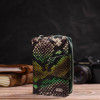 CANPELLINI Маленький жіночий гаманець натуральної шкіри з тисненням під змію  (2421732) - зображення 8
