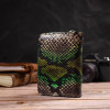 CANPELLINI Маленький жіночий гаманець натуральної шкіри з тисненням під змію  (2421732) - зображення 9