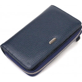 CANPELLINI Синій жіночий гаманець середнього розміру з натуральної шкіри  (2421715)
