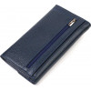 CANPELLINI Синій жіночий гаманець із натуральної шкіри флотар із клапаном  (2421702) - зображення 2
