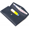 CANPELLINI Синій жіночий гаманець із натуральної шкіри флотар із клапаном  (2421702) - зображення 3