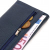 CANPELLINI Синій жіночий гаманець із натуральної шкіри флотар із клапаном  (2421702) - зображення 5