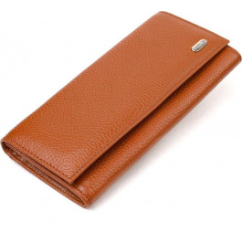 CANPELLINI Місткий жіночий гаманець з натуральної зернистої шкіри коричневого кольору  (2421712)