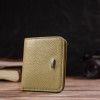 CANPELLINI Маленький жіночий гаманець із натуральної шкіри флотар оливкового кольору  (2421793) - зображення 6