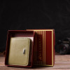 CANPELLINI Маленький жіночий гаманець із натуральної шкіри флотар оливкового кольору  (2421793) - зображення 8