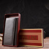 CANPELLINI Місткий жіночий гаманець із натуральної шкіри флотар сірого кольору  (2421851) - зображення 8
