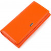 CANPELLINI Місткий жіночий гаманець із натуральної зернистої шкіри оранжевого кольору  (2421710) - зображення 1