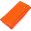 CANPELLINI Місткий жіночий гаманець із натуральної зернистої шкіри оранжевого кольору  (2421710) - зображення 2