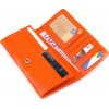 CANPELLINI Місткий жіночий гаманець із натуральної зернистої шкіри оранжевого кольору  (2421710) - зображення 3