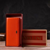 CANPELLINI Місткий жіночий гаманець із натуральної зернистої шкіри оранжевого кольору  (2421710) - зображення 8