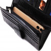 Vintage Чорний вертикальний гаманець з натуральної шкіри з тисненням під крокодила CANPELLINI (2421844) - зображення 5