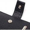 CANPELLINI Чорний чоловічий гаманець маленького розміру з натуральної зернистої шкіри  (2421730) - зображення 3