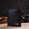CANPELLINI Чорний чоловічий гаманець маленького розміру з натуральної зернистої шкіри  (2421730) - зображення 6