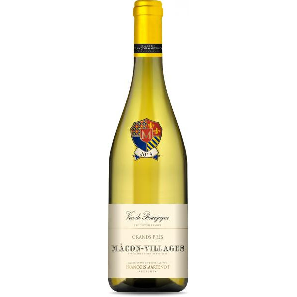 Francois Martenot Вино  Macon Villages Blanc Grands Pres біле сухе 0.75л (VTS1313720) - зображення 1