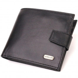 CANPELLINI Чорний чоловічий гаманець із гладкої шкіри чорного кольору з монетницею  (2421880)