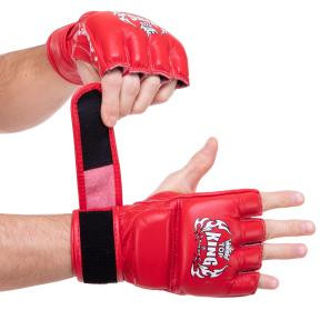 Top King Рукавички для змішаних єдиноборств MMA Super TKGGS / розмір S, червоний - зображення 1