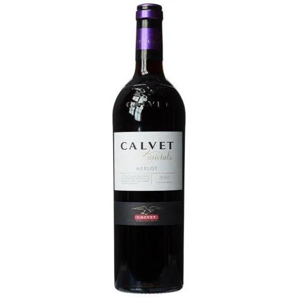 Calvet Вино  Varietals Merlot червоне сухе 12% 0.75 л (DDSAG1G014) - зображення 1