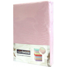 LightHouse Простирадло на резинці  Jersey Premium 90х200х25 см темно-рожевий (46456) (2200000546456)