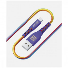 Luxe Cube USB to USB micro Kevlar 1.2m Rainbow (8886668686259)