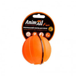 AnimAll Игрушка  Fun шар с канатом, оранжевая, 8 см (88182)