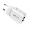 Choetech C0030 5V/2A Dual Port USB Wall Charger White (C0030) - зображення 3