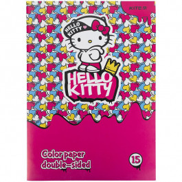 Kite Набор цветной бумаги  A4 Hello Kitty 15л. 15 цветов (HK21-250)