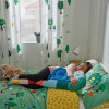 IKEA BRUMMIG Підковдра та наволочка візерунок лісові тварини/різнокольоровий 150x200/50x - зображення 8