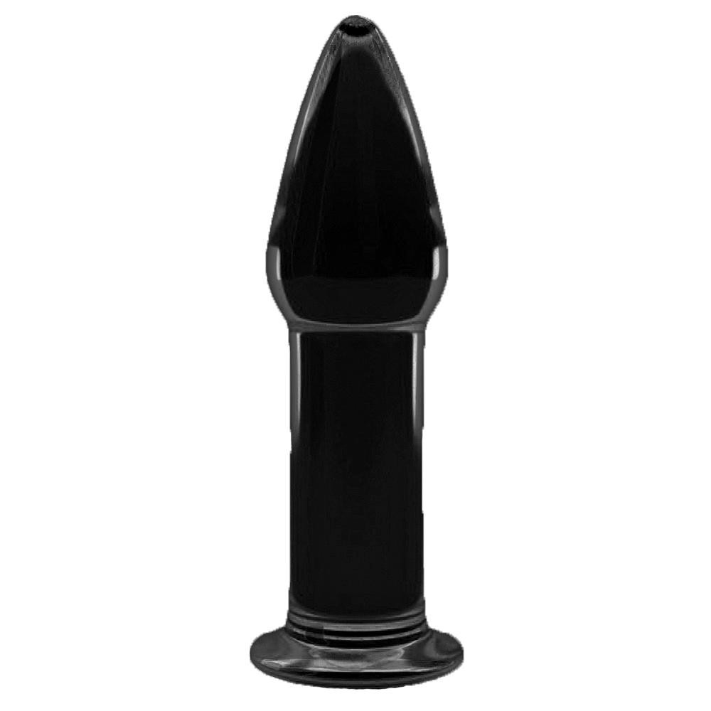 LoveToy Анальная пробка Love Toy Glass Romance Dildo GS12, черная (6970260902984) - зображення 1